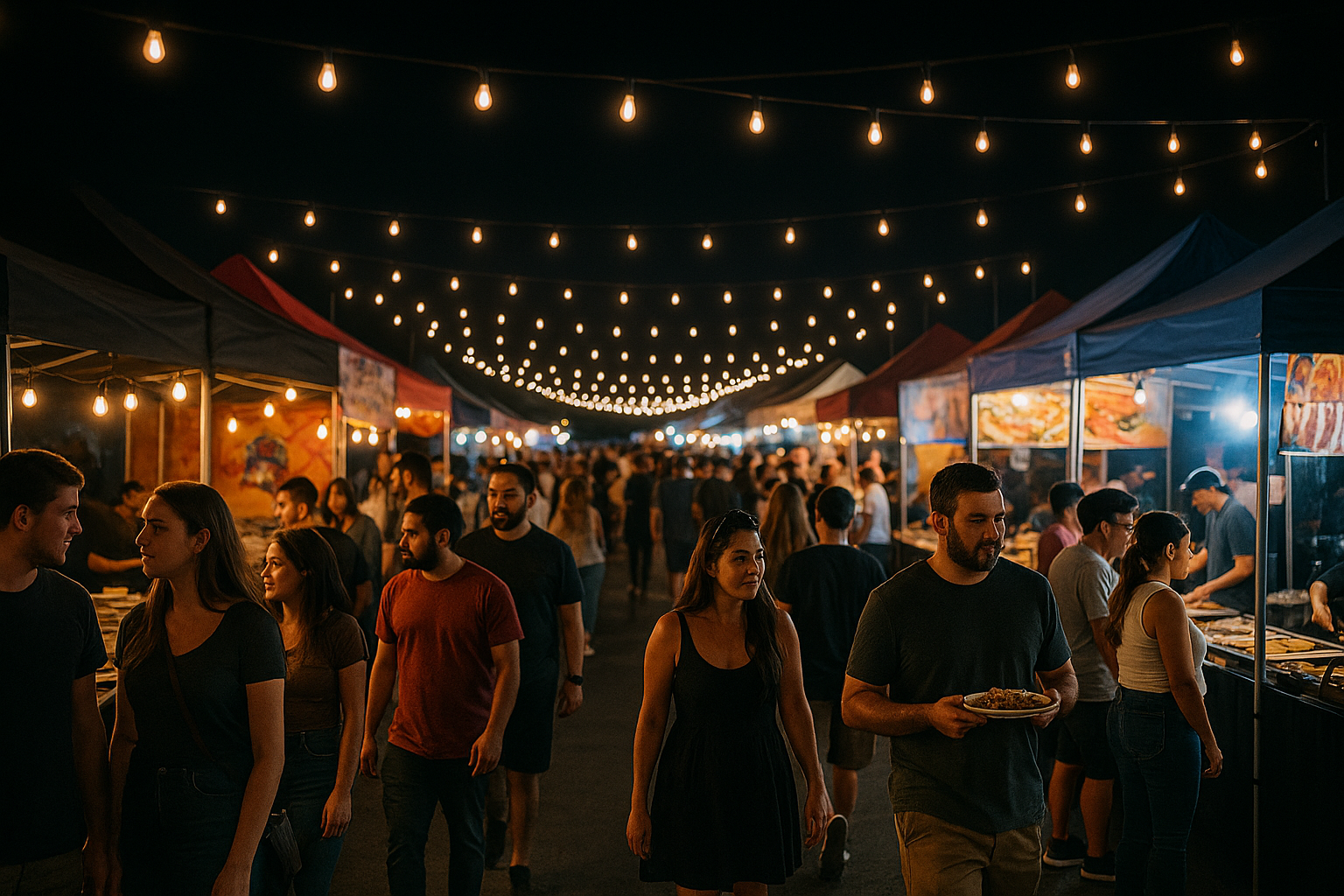 Night Market Scene